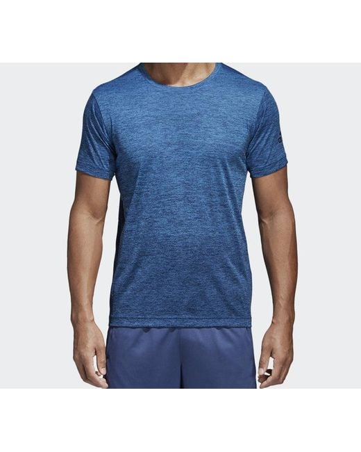 Adidas Blue Freelift Gradi Training Sports Short Sleeve for men