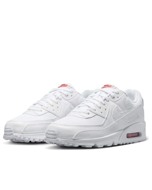 Nike White Air Max 90 Light Crimson' for men
