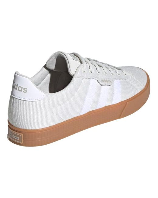 Adidas White Neo Daily 30 Low Tops Casual Skateboarding Shoes for men