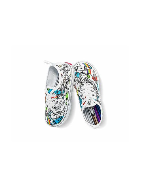 Vans Blue (Td) Crayola X Authentic Elastic Lace 'Sketch Your Way' for men