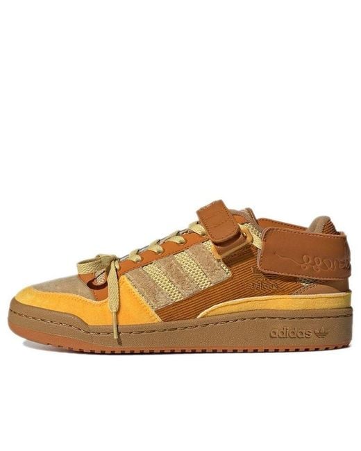 Adidas Brown Melting Sadness X Forum Exhibit Low 'Puppet Costume for men