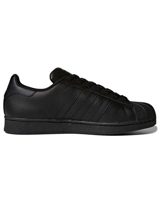 Adidas Black Superstar Foundation 'Core' for men