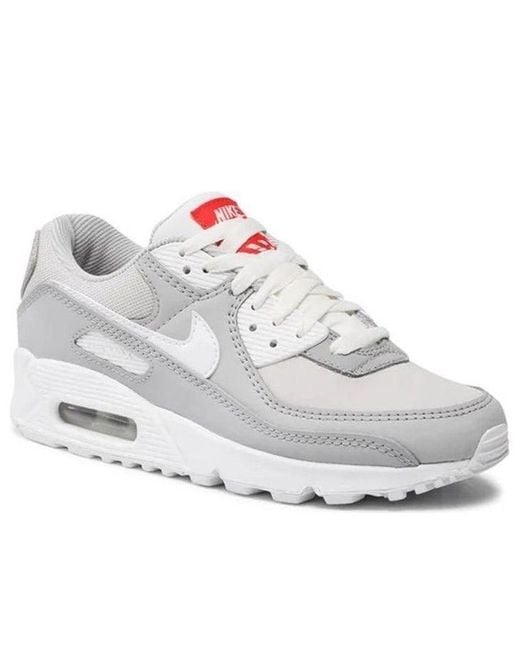 Nike White (Wmns) Air Max 90 'Light Smoke'