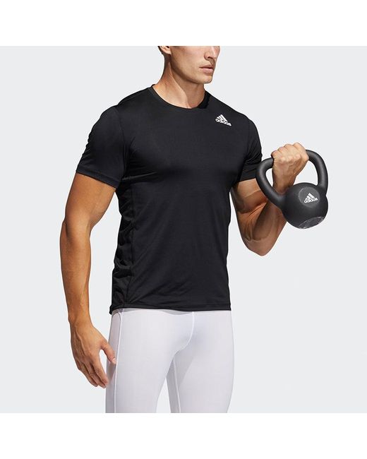 Adidas Black Tf Turf Ss Ftd Round Neck Sports Short Sleeve for men