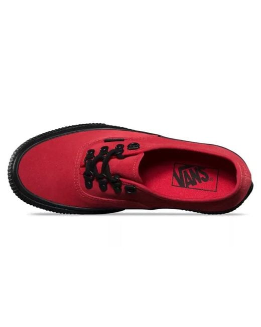 Vans Red Embossed Authentic Platform 2.0 for men