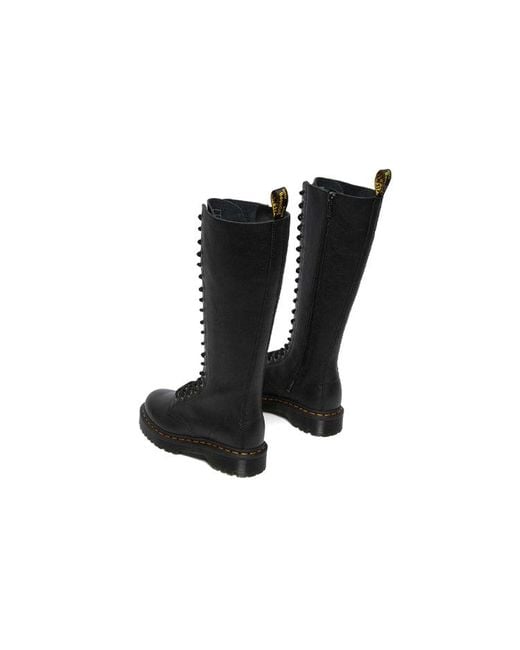 Dr. Martens Black (Wmns) 1B60 Bex Pisa Leather Knee High Boots Pisa'