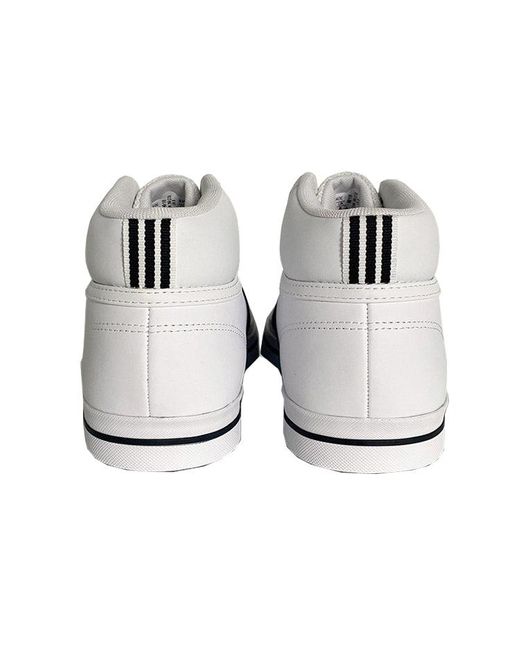 Adidas White Neo Retrovulc Mid Sneakers/Shoes for men