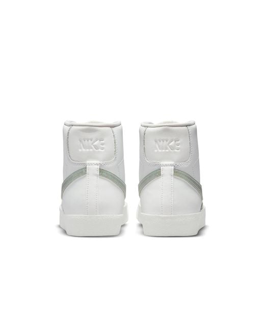 Nike White (Wmns) Blazer Mid '77 Essential 'Glitter Swoosh