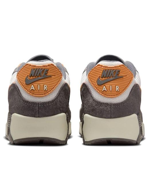 Nike Brown Air Max 90 Premium 'Flat Pewter Copper Moon' for men