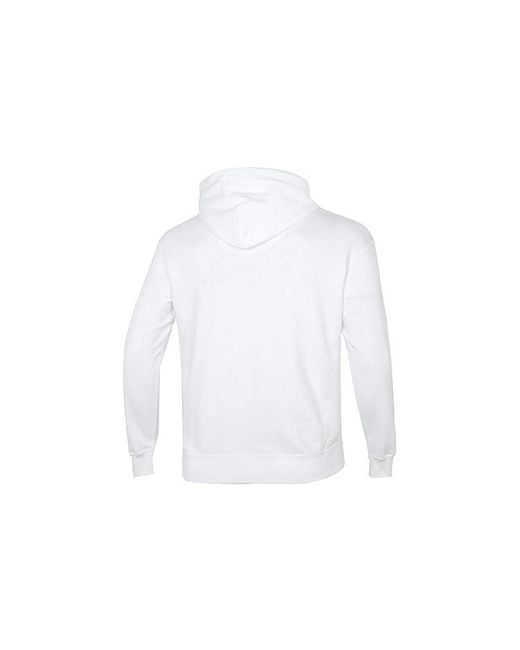 PUMA White Emb Logo Hoodie for men