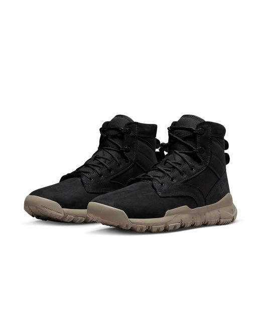 Nike Black Sfb 6' Leather Boot & Light Taupe' for men