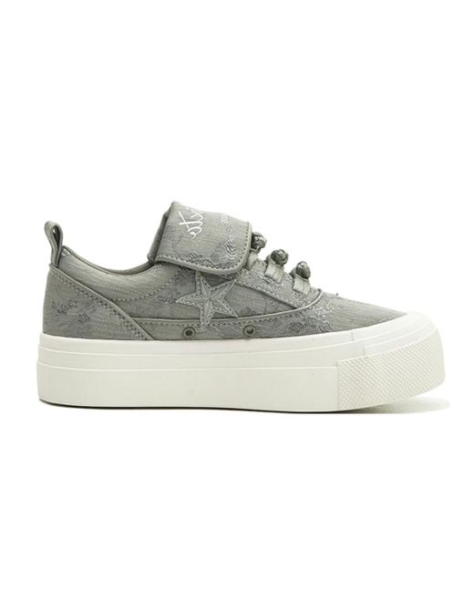 KAALIXTO Metallic Skateboarding Canvas Low for men