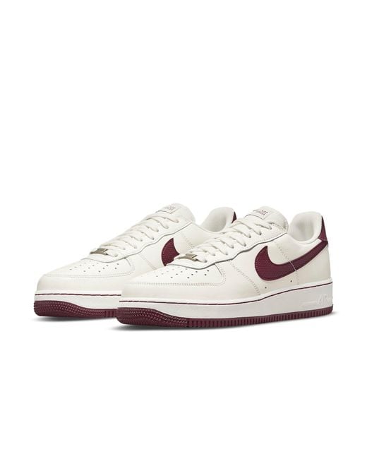 Nike White Air Force 1 '07 Craft 'Dark Beefroot' for men