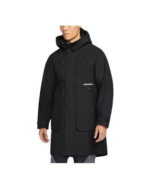 Nike Black Gore-Tex 2-In-1 Detachable Stay Warm Hooded Big Pocket Padded Jacket for men