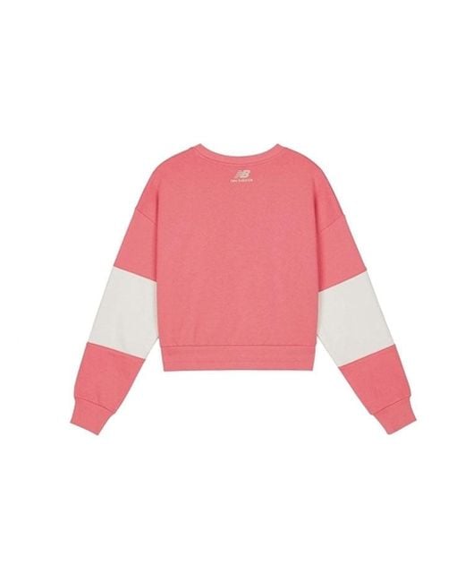 New Balance Pink (Wmns) Pullover Shirt Peach'