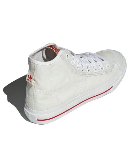 Adidas White Nizza Hi Rf for men