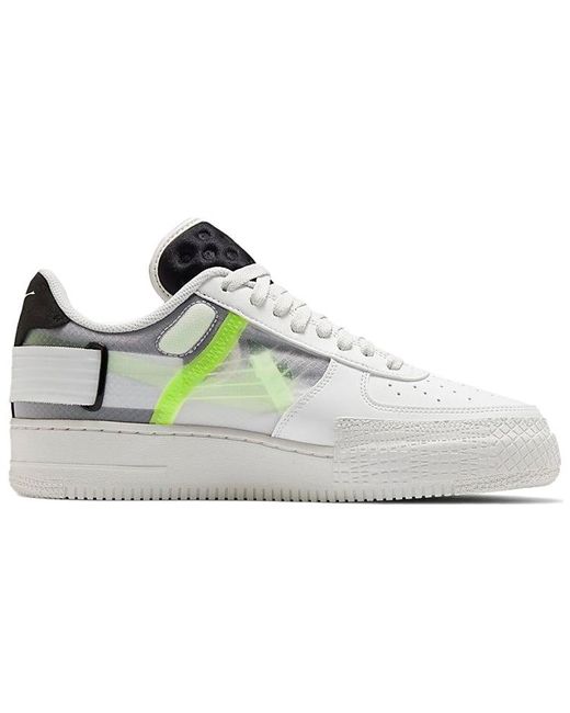 atractivo Último Dios Nike Air Force 1 Type 'white Barely Volt' for Men | Lyst