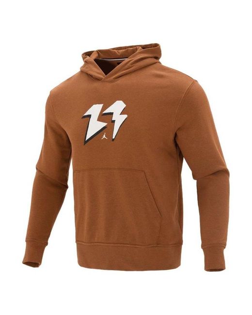 Nike Brown Flight Mvp Fleece Pullover Hoodie Asia Sizing 'Light British' for men