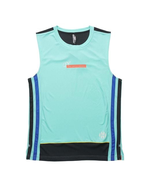 Adidas Green Hrdn Tank Logo Gym Training Basketball Sports Vest for men