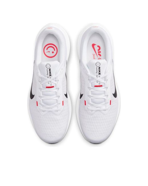 Nike White Winflo 10 Road Running Shoes for men