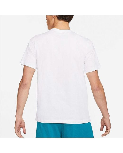Nike White All I Know Is Win Casual Sport Alphabet Printing Short Sleeve for men