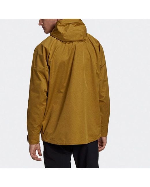 Adidas Green Xplr 2.5L R.R J Outdoor Windproof Reflective Logo Sports Hooded Jacket for men