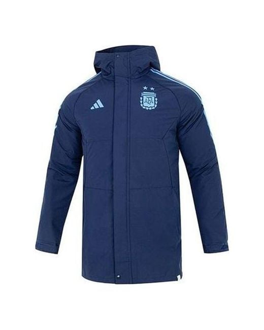 Adidas Blue Argentina Condivo 22 Parka Jacket for men