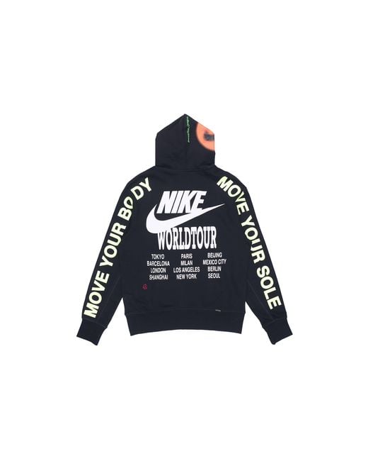 Nike Blue Around The World Graffiti Printing Autumn