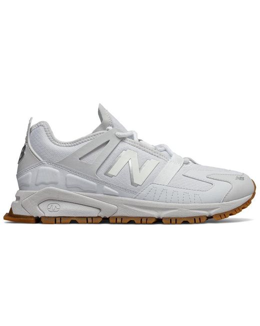 New Balance White X-Racer Gum' for men