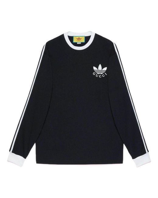 Gucci Black Adidas X Long Sleeve T-Shirt for men