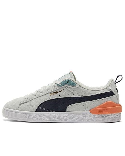 PUMA White Suede Bloc 'Ice Flow Parisian Night' for men