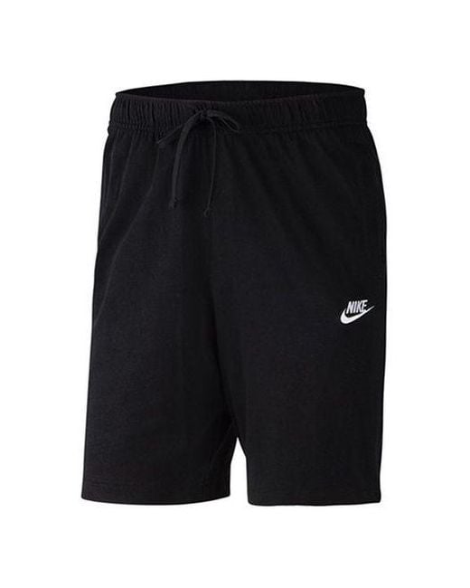 Nike Black Club Short Jsy Casual Sports Gym Basketball Running Shorts for men