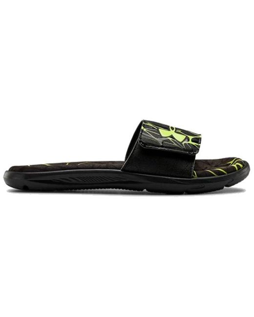 Under Armour Black Mercenary Slippers for men