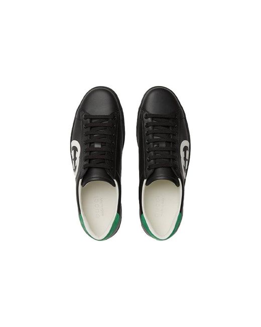 Gucci Black Ace 'Interlocking G for men