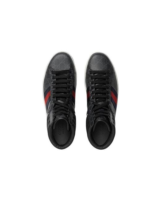 Gucci Black Ace Gg High Top for men