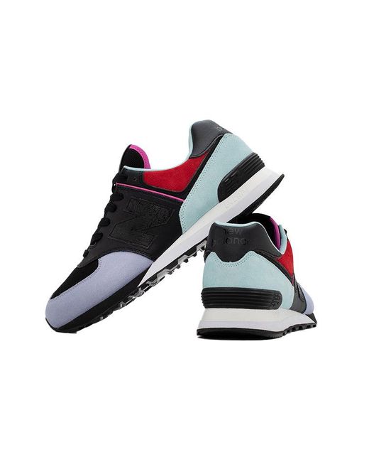 New Balance Blue Louis De Guzman X 574 'Geometric Color-Blocked' for men