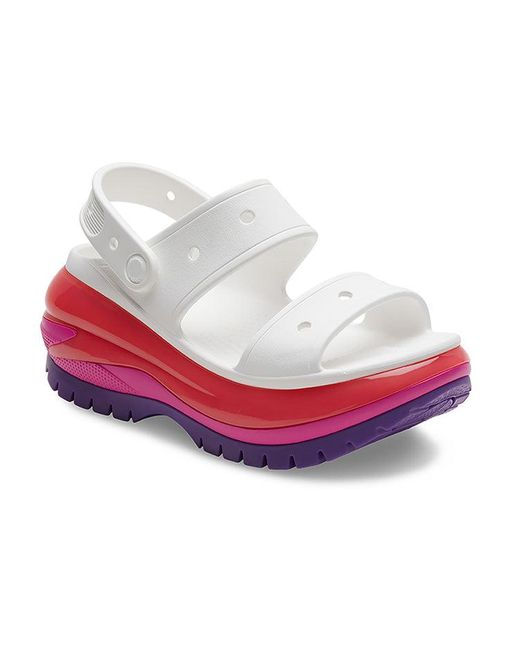 CROCSTM White (Wmns) Classic Mega Crush Sandal