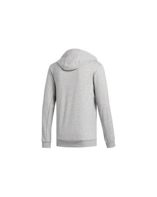 Adidas Gray Definition Hdy Athleisure Casual Sports Hooded Pullover for men