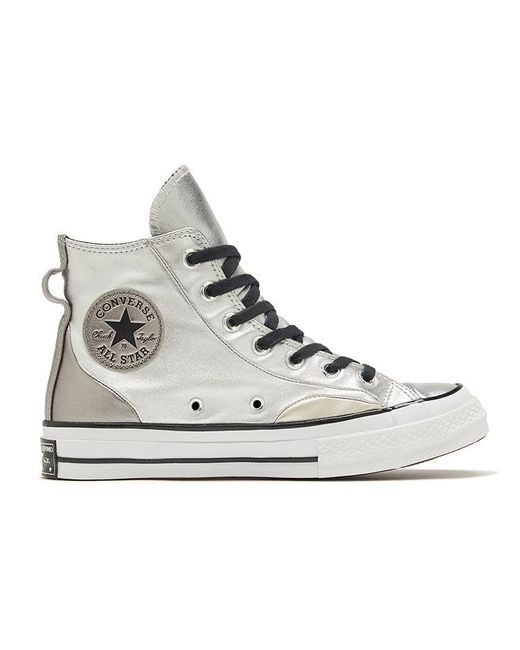 Converse White (Wmns) Chuck 70 High 'Diamond Metal