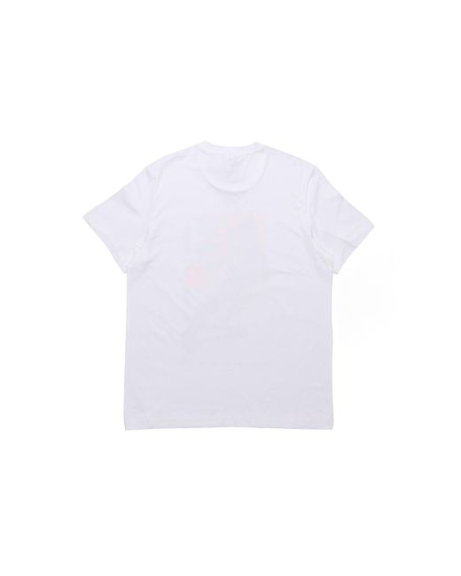 Adidas White Printed Short Sleeve Tee for men