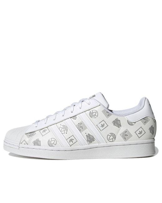 Adidas White Originals Superstar Sneakers for men