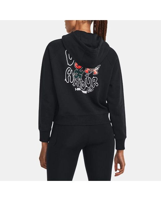 Under Armour Blue (Wmns) Heavyweight Terry Rose Hoodie
