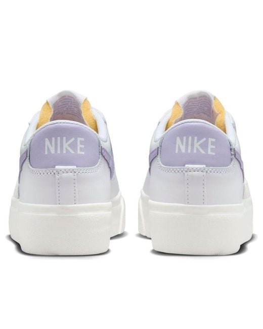 Nike White (Wmns) Blazer Low Platform Lilac Bloom'