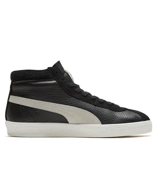 PUMA Black Basket '68 Mid Trainers for men