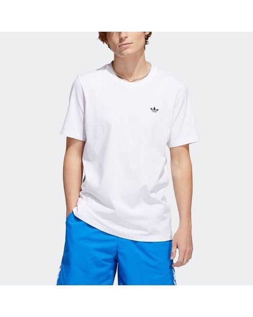 Adidas White Originals Skateboarding 4.0 Logo T-Shirt for men