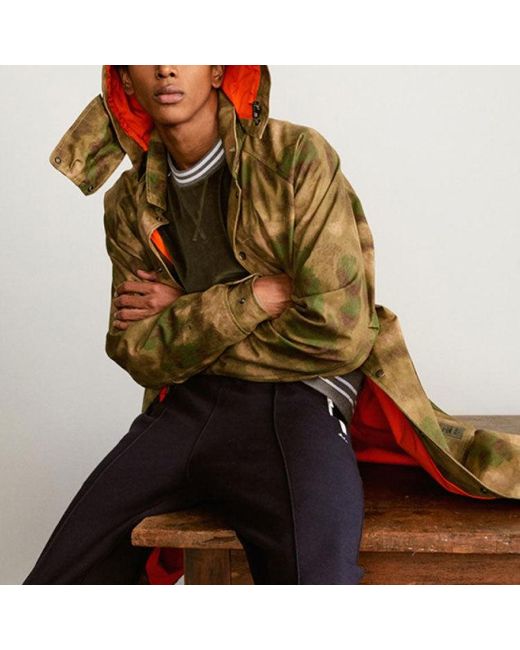 Converse Green X Todd Snyder Trench Coat 'Camo' for men