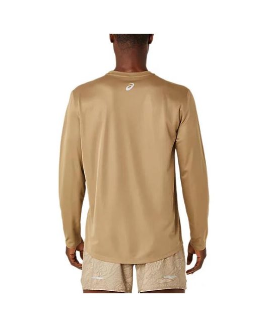 Asics Natural Fujitrail Running Long Sleeves T-Shirt 'Oatmeal' for men
