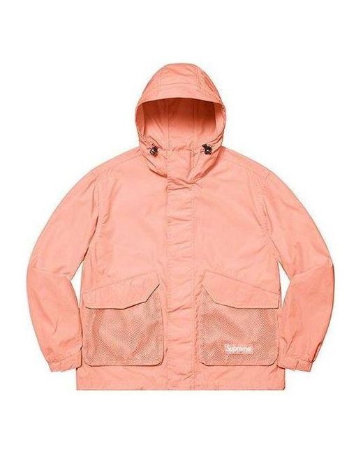 Supreme Pink Mesh Pocket Cargo Jacket for men