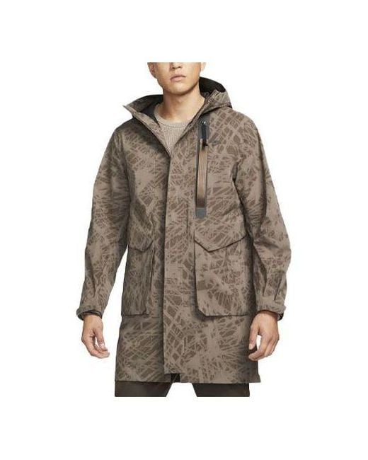 Nike Brown Storm-Fit Adv Tech Pack Casual Sports Hooded Long Sleeves Jacket for men