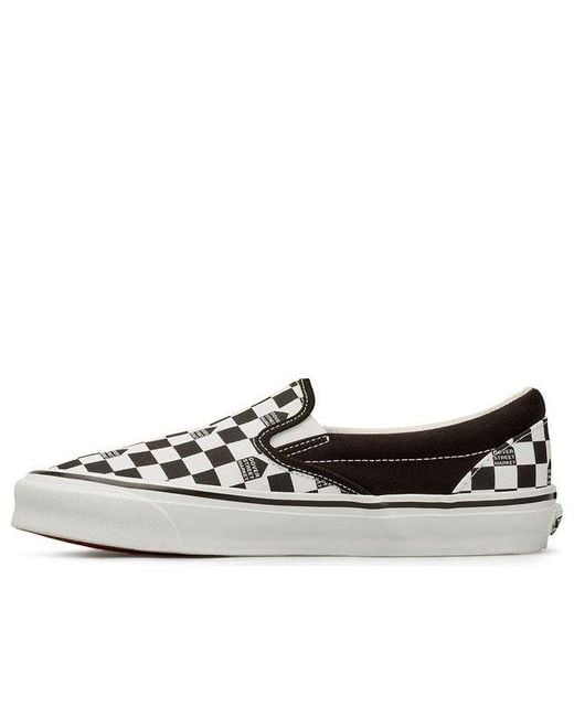 Vans Black Dover Street Market X Og Classic Slip-On Lx Checkerboard' for men